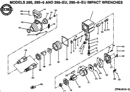 Diagram Diagram and Parts List for IR295-6  Ingersoll Rand Wrench